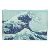 Hokusai Blue Waves Kussensloop (Achterkant)