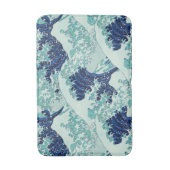 Hokusai Blue Waves Pattern Badmat (Voorkant Verticaal)