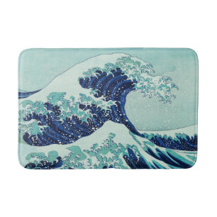 Hokusai Blue Waves Pattern Badmat