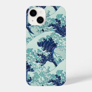 Hokusai Blue Waves Pattern iPhone 14 Hoesje