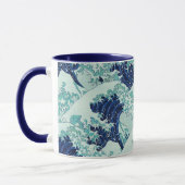 Hokusai Blue Waves Pattern Mok (Links)