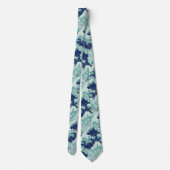 Hokusai Blue Waves Pattern Stropdas (Achterkant)