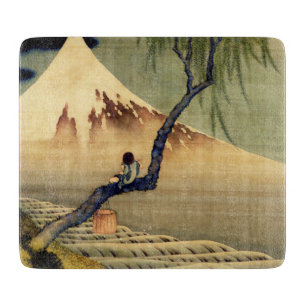 Hokusai Boy Bekijkend de berg Fuji Japanse Vintage Snijplank