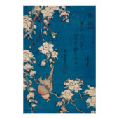 Hokusai Bullfinch en Weeping Cherry GalleryHD Perfect Poster (Voorkant)