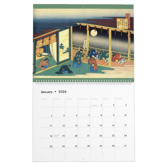 Hokusai Calendar #2 Kalender (Jan 2026)