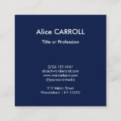 Hokusai - De Grote Golf van Kanagawa - QR-code Vierkante Visitekaartje (Achterkant)