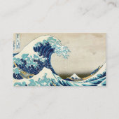 Hokusai - De Grote Golf van Kanagawa - QR-code Visitekaartje (Voorkant)