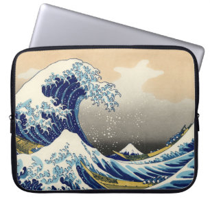 Hokusai de hoeve van de Great Wave-laptop Laptop Sleeve