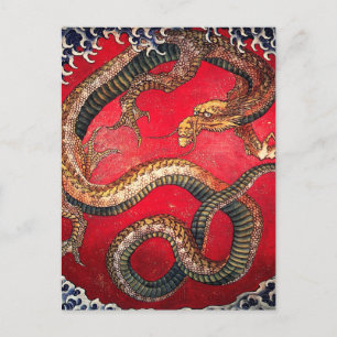 Hokusai Dragon Briefkaart