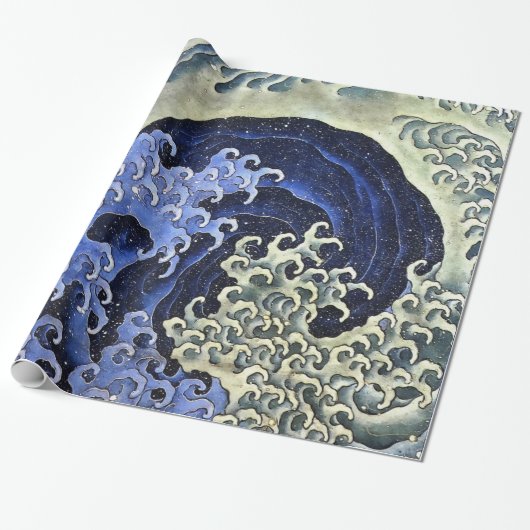 Hokusai Feminine Wave Japan  Fine Art Cadeaupapier (Uitgerold)