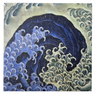 Hokusai Feminine Wave Japan  Fine Art Tegeltje