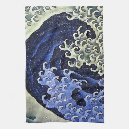 Hokusai Feminine Wave Japan Fine Art Theedoek (Verticaal)