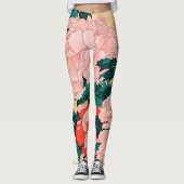 Hokusai Flowers en Butterflies Leggings (Voorkant)