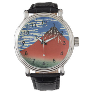 Hokusai - Fuji, Bergen in helder weer, Horloge