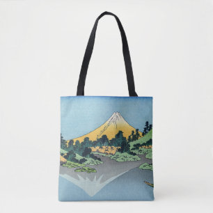 Hokusai - Fuji reflecteert in het meer van Kawaguc Draagtas