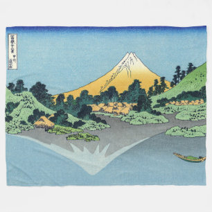 Hokusai - Fuji reflecteert in het meer van Kawaguc Fleece Deken