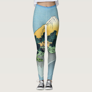 Hokusai - Fuji reflecteert in het meer van Kawaguc Leggings