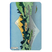 Hokusai - Fuji reflecteert in het meer van Kawaguc Magneet (Verticaal)