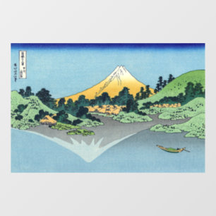 Hokusai - Fuji reflecteert in het meer van Kawaguc Raamsticker
