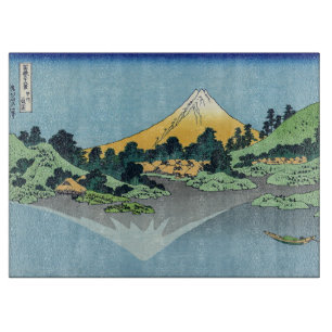 Hokusai - Fuji reflecteert in het meer van Kawaguc Snijplank