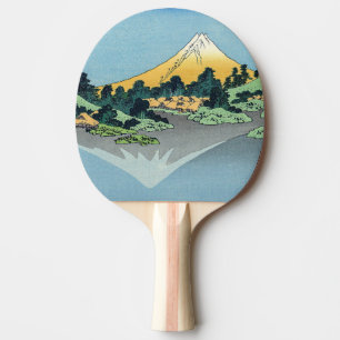 Hokusai - Fuji reflecteert in het meer van Kawaguc Tafeltennisbatje