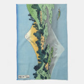 Hokusai - Fuji reflecteert in het meer van Kawaguc Theedoek (Verticaal)