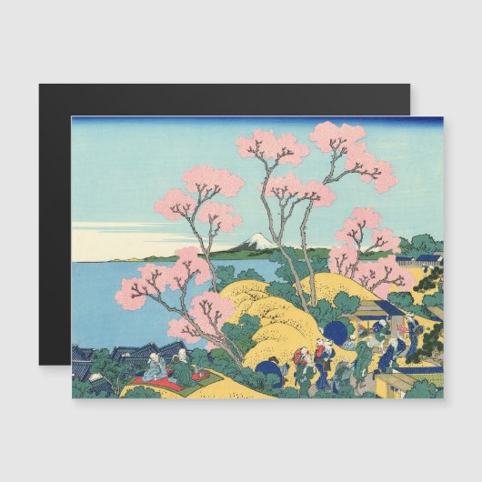 Hokusai Fuji van Gotenyama op het Hokaidō bij Shin (Voorkant / Achterkant)