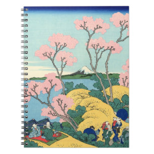 Hokusai Fuji van Gotenyama op het Hokaidō Notitieboek