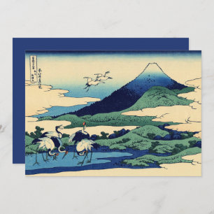 Hokusai - Gelukkig Nieuwjaar van Umegawa Feestdagenkaart