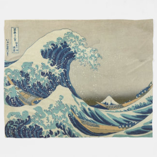 Hokusai: Geweldige golf van Kanagawa Fleece Blanke Deken