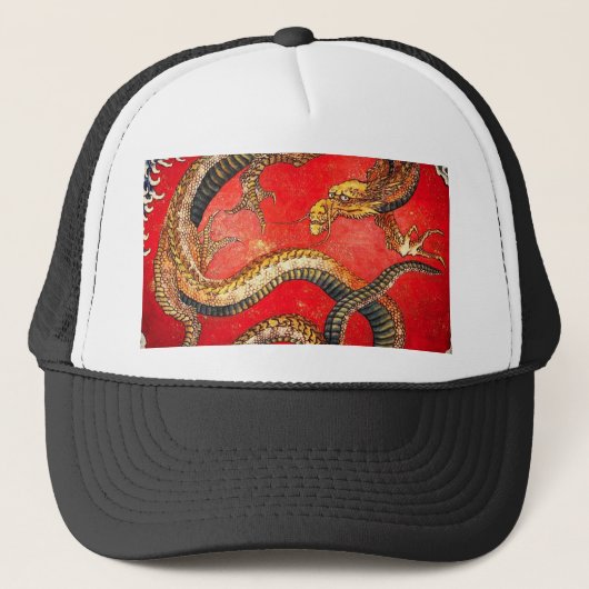 Hokusai Gold Japans drakenPet Trucker Pet (Voorkant)