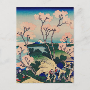 Hokusai - Goten-Yama-Heuvel Briefkaart