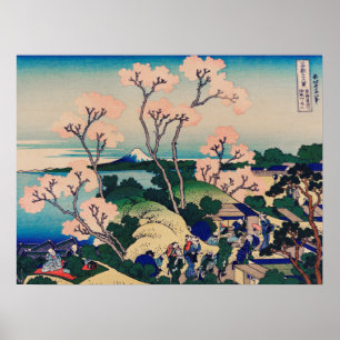 Hokusai - Goten-Yama-Heuvel Poster
