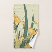 Hokusai grasshopper et iris Japon (Serviette à main)