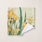 Hokusai grasshopper et iris Japon (Gant de toilette)