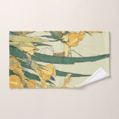 Hokusai grasshopper et iris Japon (Serviette à main)