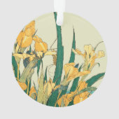 Hokusai grasshopper et iris Japon (dos)