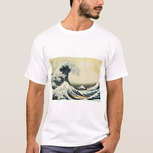 Hokusai Great Wave Mannen T-shirt (Voorkant)