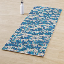 Hokusai Great Wave Pattern Nautische Blauwe Oceaan