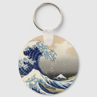 Hokusai Great Wave van Kanagawa Katsushika Tsunami Sleutelhanger