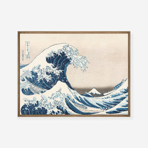Hokusai Grote Golf van Kanagawa Schilderkunst Prin Poster
