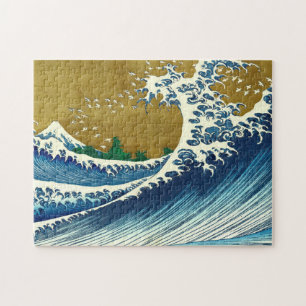 Hokusai Grote Golfpatroon: Japanse Ukiyo-e Kunst Legpuzzel