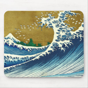 Hokusai Grote Golfpatroon: Japanse Ukiyo-e Kunst Muismat