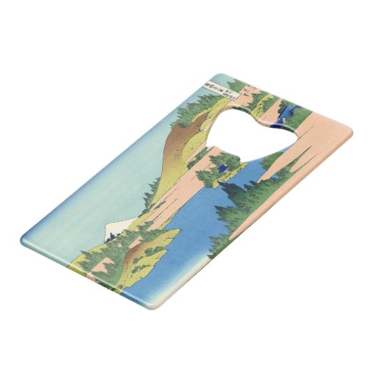 Hokusai Hakone Lake in de provincie Sagami Kredietkaart Flessenopener (Achterkant Gekanteld)