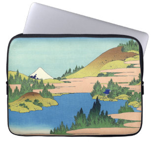 Hokusai Hakone Lake in de provincie Sagami Laptop Sleeve