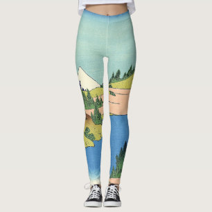Hokusai Hakone Lake in de provincie Sagami Leggings