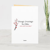 Hokusai Japans Wenskaarten Kaart (Achterkant)