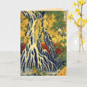 Hokusai Japans Wenskaarten Kaart (Gele Bloem)