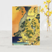  Hokusai Japans Wenskaarten Kaart (Gele Bloem)