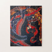 Hokusai Japanse Phoenix Puzzle Legpuzzel (Verticaal)